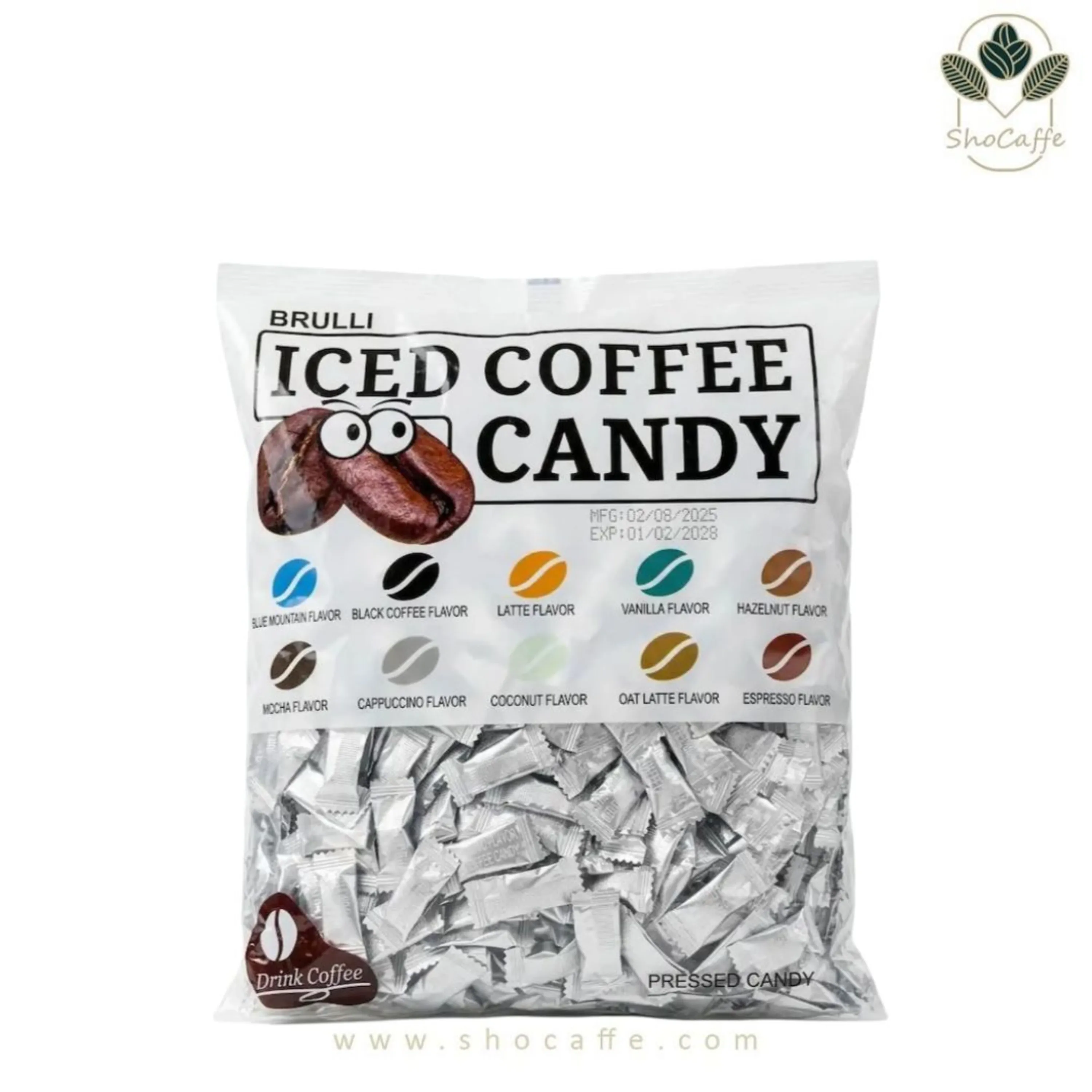 قرص قهوه کافی کندی کاپوچینو Cooffe Candy Cappuccino - یک کیلوگرم